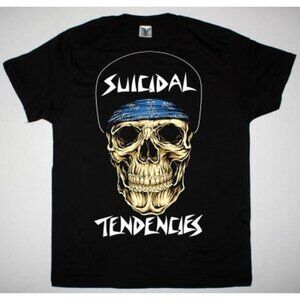 Suicidal Tendencies Logo Skull New Black T-Shirt